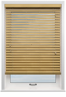Ecowood, Golden Oak Fine Grain - Motorised Venetian Blind